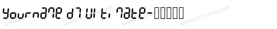 Yourname D7 Ultimate字体转换